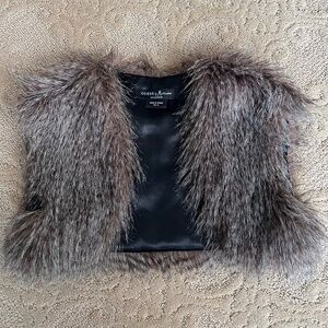 Guess by Marciano Faux Fur Cropped Vest